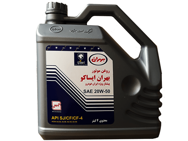 روغن موتور : API : SJ -20W50-4 Litres